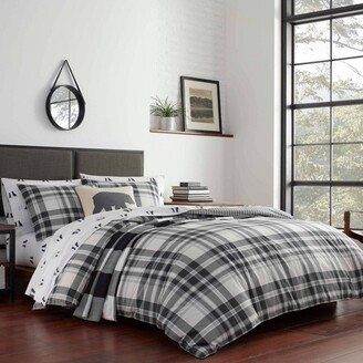 Coal Creek Reversible Comforter & Sham Set Chrome