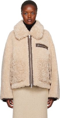 Beige Joann Faux-Shearling Jacket