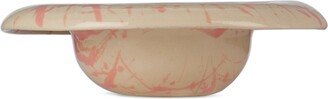 BOMBAC Off-White & Pink Splatter Big Bowl