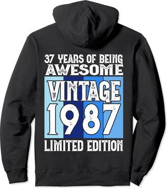 Kattos - 37th Birthday Vintage 1987 Version 2024 37th Birthday Limited Edition Born in 1987 Pullover Hoodie