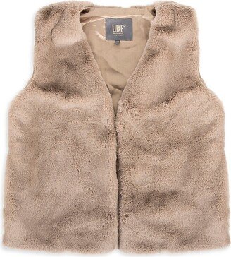 Luxe Faux Fur Faux Rabbit Fur Vest-AB