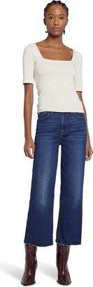 Women's Wide-Leg Crop Jeans in Alexa