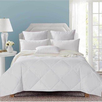 360Tc Lightweight Diamond Quilted White Goose Down Feather Fiber Comforter