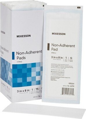 McKesson Non-Adherent Dressing, Sterile, 3 in x 8 in, 75 Count, 1 Pack