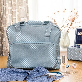 Korbond Blue Tiny Dots Sewing Machine Bag Blue/White