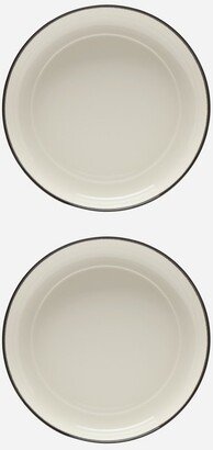 X Ann Demeulemeester Set Of Two Porcelain Dishes