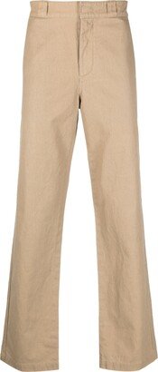 High-Waisted Straight-Leg Trousers-BV