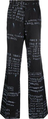 Discography flared trousers