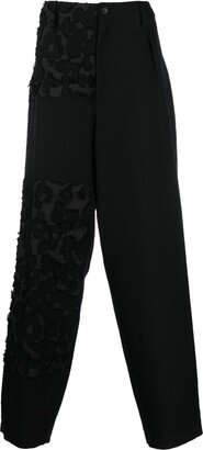 Panelled Wide-Leg Trousers