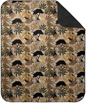 Picnic Blankets: Safari Camouflage - Earthy Picnic Blanket, Brown