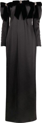 V:PM ATELIER Rae off-shoulder maxi dress