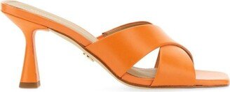 Square-Toe Slip-On Mules-AA