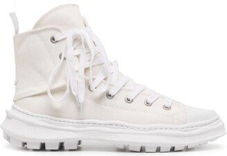 Zip-Up High-Top Sneakers-AB