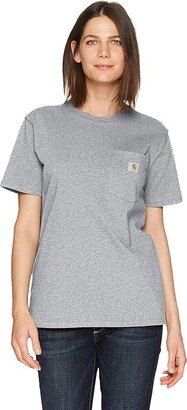 WK87 Workwear Pocket Short Sleeve T-Shirt (Heather Gray) Women's T Shirt