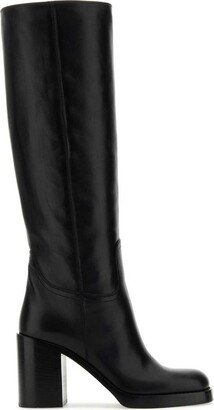 Knee-High Square Toe Boots-AA
