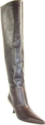 Bourgeoise Leather Knee High Boot