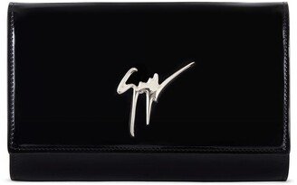 Cleopatra glossy clutch bag