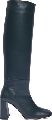 Syd 95MM Leather Block-Heel Boots