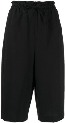 Drawstring Straight-Leg Shorts