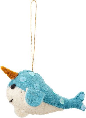 Tie-On Felt Narwhal Blue