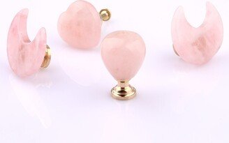 Pink Crystal Brass Knob, Minimalist Cabinet Knobs, Furniture Improvement Replacement Knob, One Hole Knobs