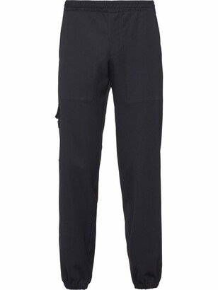 Tapered Wool Track Trousers