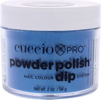 Pro Powder Polish Nail Colour Dip System - Deep Blue with Blue Mica by Cuccio Colour for Women - 1.6 oz Nail Powder