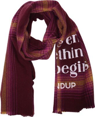 Lettering Printed Scarf