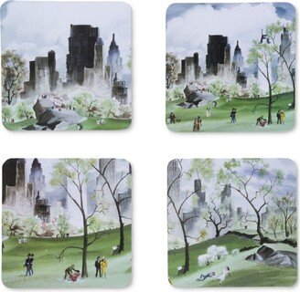 The Metropolitan Museum of Art 4-Pc. Dehn Spring in Central Park Coaster Set