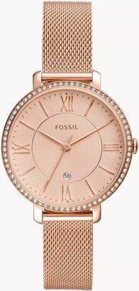 Jacqueline Three-Hand Date Rose Gold-Tone Stainless Steel Watch jewelry