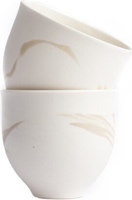 Michelle Williams Ceramics Small Marbled Tumbler - Taupe