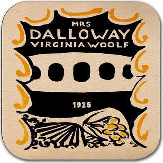 Mrs Dalloway By Virginia Woolf Coaster. Mug Coaster With Mrs Dalloway Book Design, Bookish Gift, Literary Gift