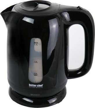 1.7 Liter Plastic Cordless Electric Kettle in Black