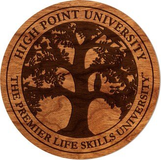 High Point University Panthers Coaster - Crafted From Cherry & Maple Wood | Hpu