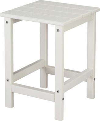 Karlhome Outdoor High Density Polyethylene 14 Square Side Table