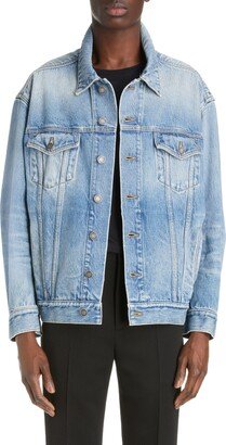 Oversize Cocoon Denim Trucker Jacket