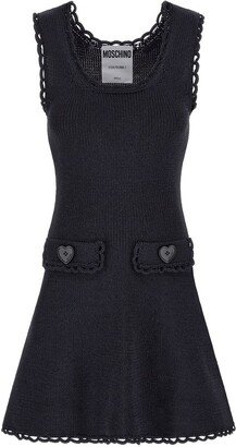 Scoop-Neck Sleeveless Knitted Dress