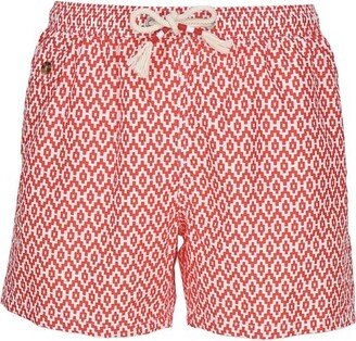 Graphic Printed Swim Shorts-AE