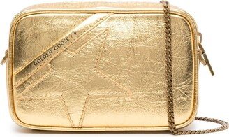 Star metallic-finish crossbody bag