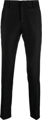 Skinny-Leg Mid-Waist Trousers-AA