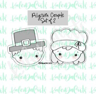 Pilgrim Couple Set Of 2 Cookie Cutters