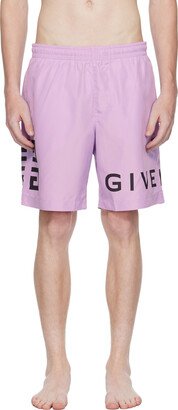 Purple 4G Swim Shorts