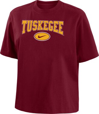 Tuskegee Women's College Boxy T-Shirt in Red