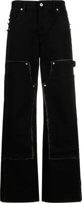 Rebuilt wide-leg carpenter jeans