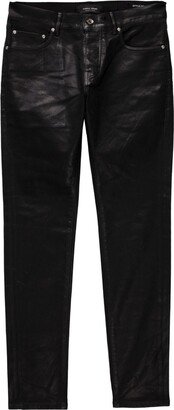 P001 Leathered skinny jeans