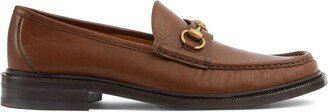 Horsebit almond-toe loafers