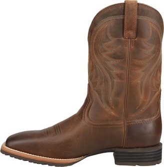 Mens Hybrid Rancher Western Boot Distressed Brown 8.5