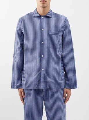 Striped Organic-cotton Pyjama Shirt-AB