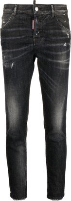 Cropped Low-Rise Skinny Jeans