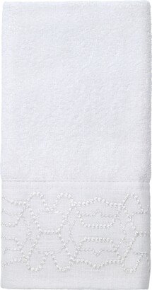 Serafina Geometric Embroidered Fingertip Towel, 11